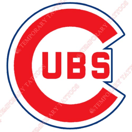 Chicago Cubs Customize Temporary Tattoos Stickers NO.1489